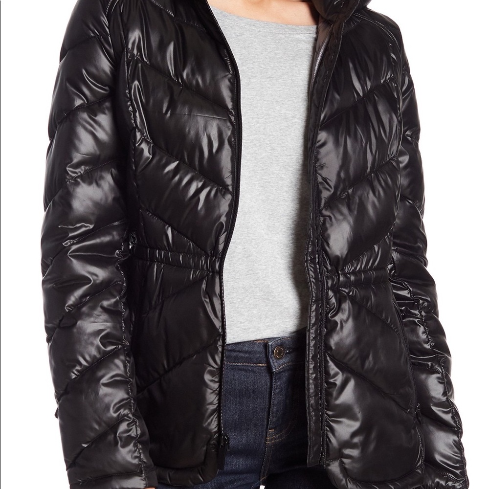 French Connection Black Puffer Coat Jacket